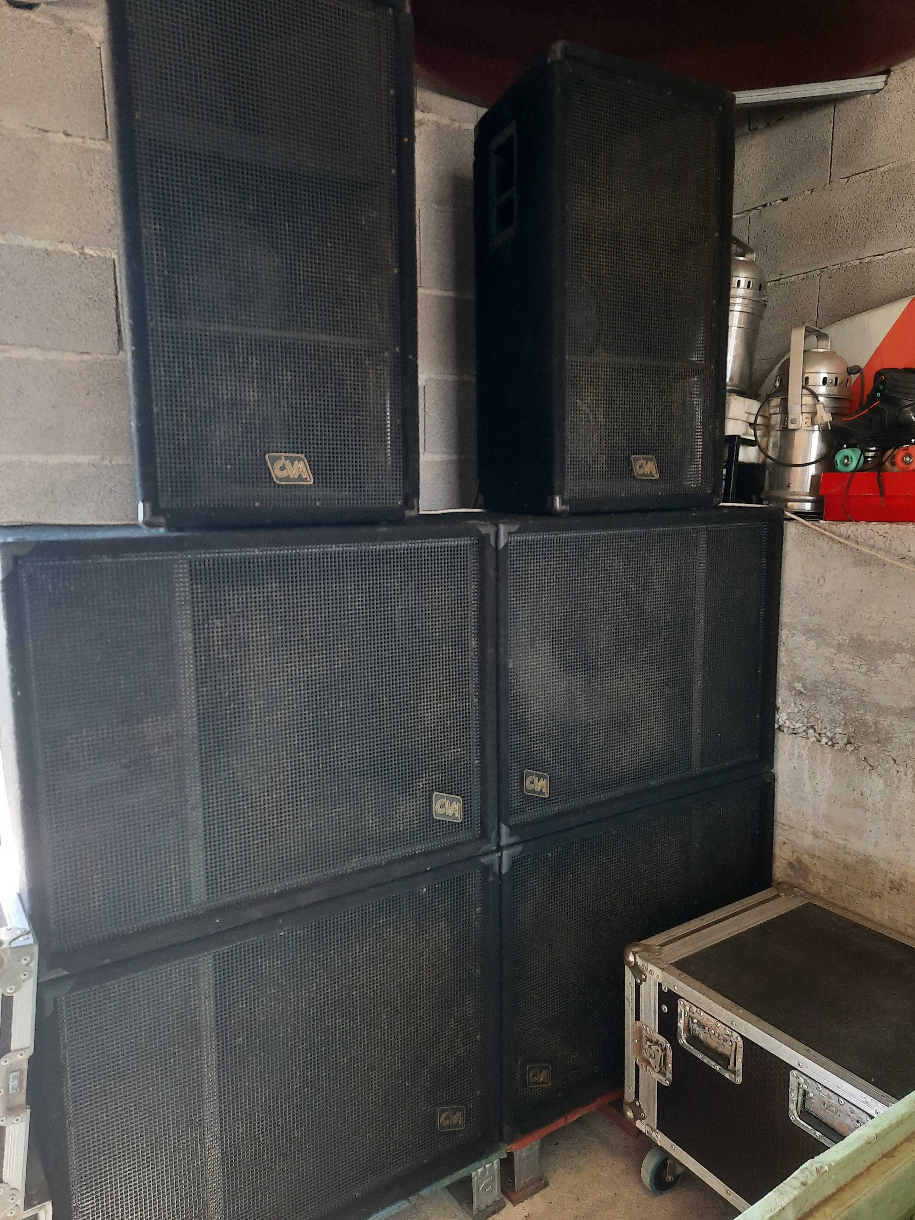 Colunas, Amplificação, Mesa mistura CVA