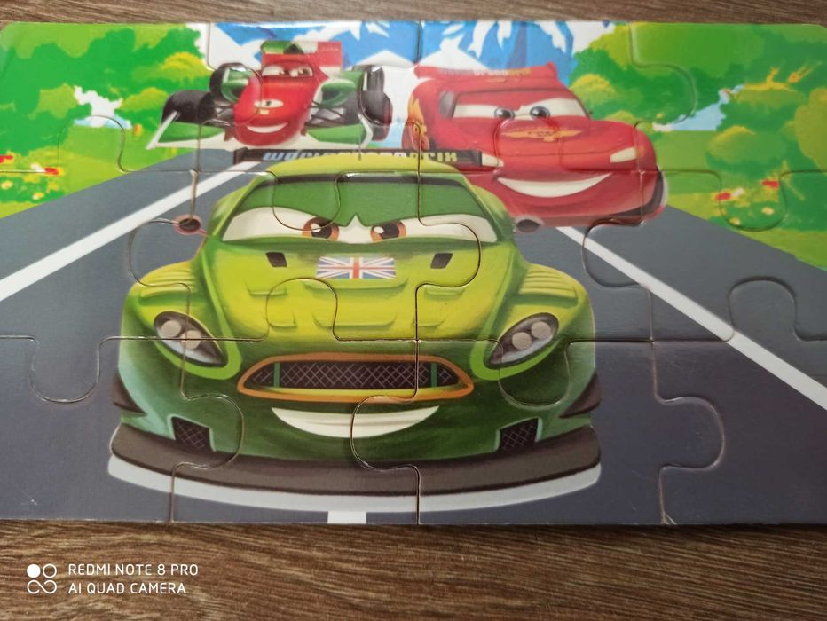 Zestaw 4 szt. drewnianych puzzli dla chłopca