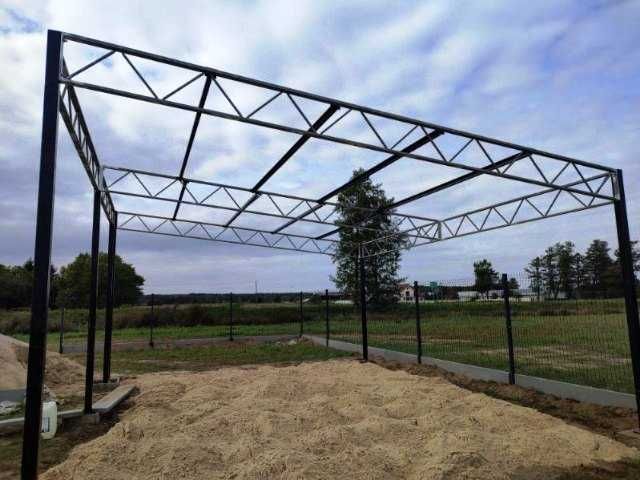 Konstrukcja skręcana wiata rolna garaż Hala Magazyn Blacha 6,5 x 6,5m