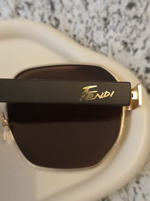 Okulary fendi brązowe