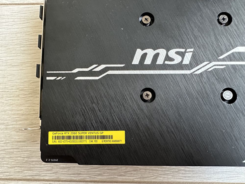 Видеокарта MSI GeForce RTX 2060 SUPER VENTUS 8GB