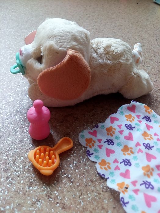 Furreal newborn щенок спит и кушает, игрушка
