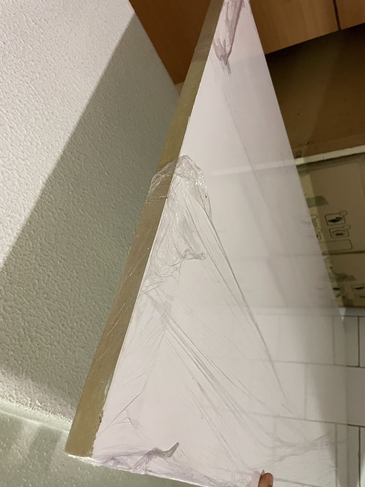 Painel cozinha Delinia Tokyo Branco Brilho - resto obra