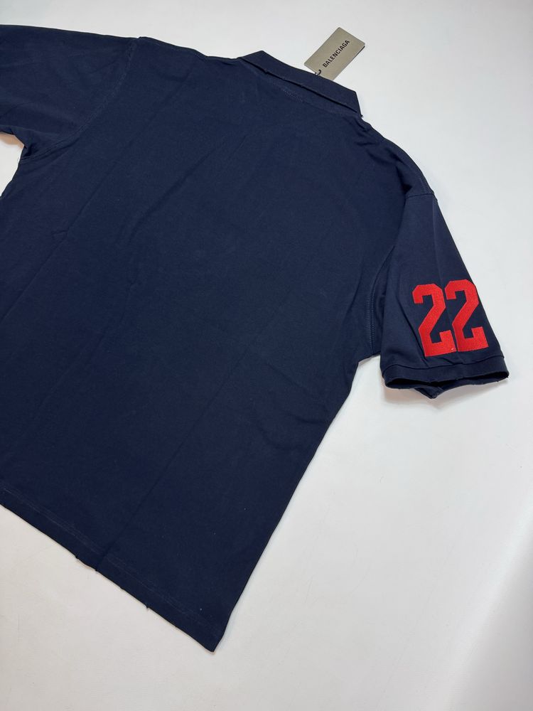 Футболка Поло Balenciaga Paris Polo M L ERD Oversized