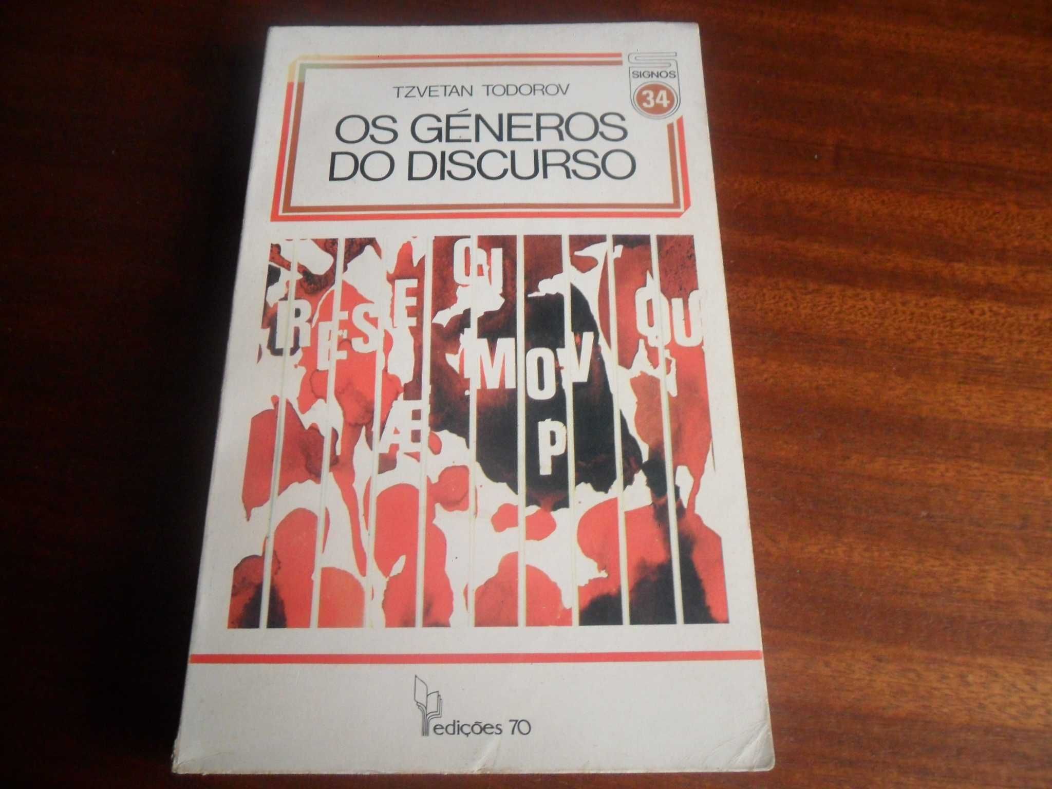 "Os Géneros do Discurso" de Tzvetan Todorov - 1ª Edição de 1981