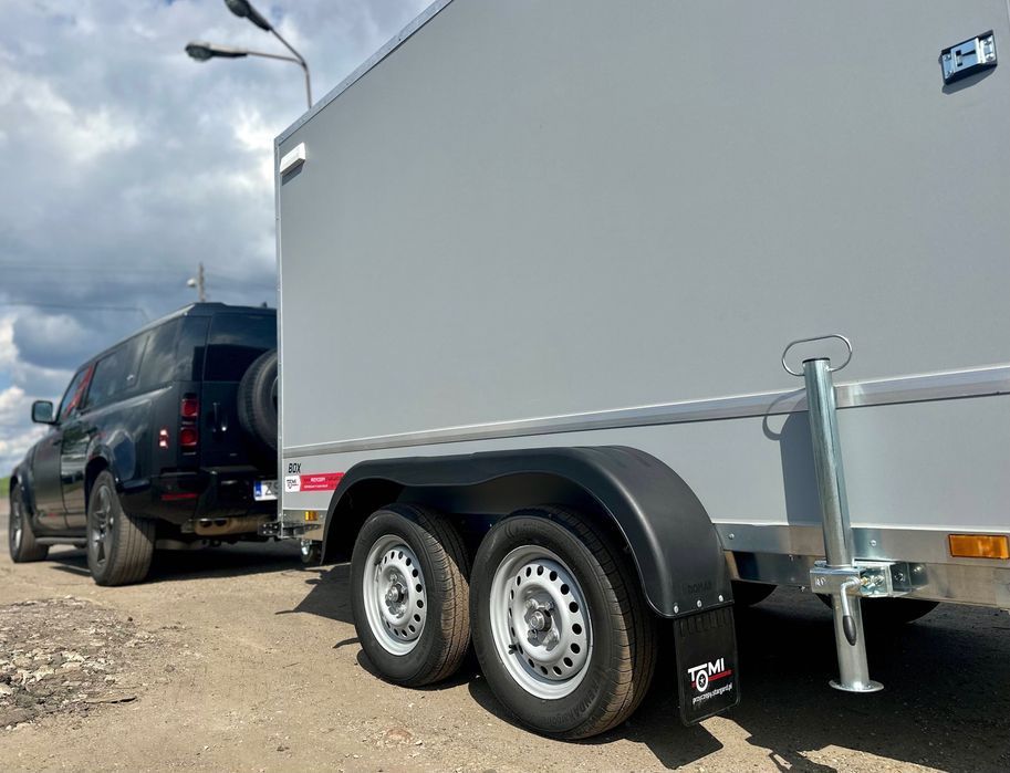 Przyczepa kontener furgon TEMARED BOX 3015/2 C 1,5T mocna zabudowana