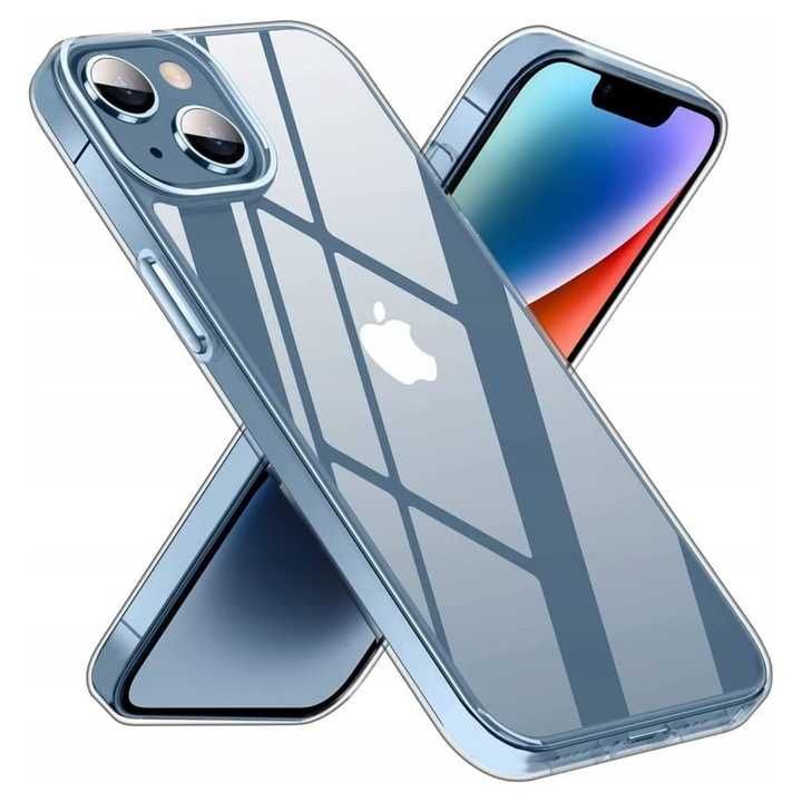 Etui do iPhone 13 / iPhone 14 + Case Przezroczyste 2 x SZKŁO HARTOWANE