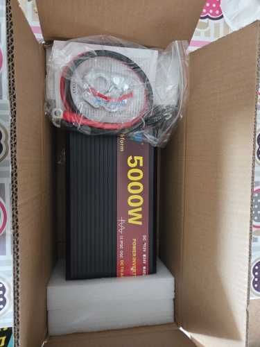 Inversor solar, Display LCD, DC 12V 
24V a 220V ac 5000W novo