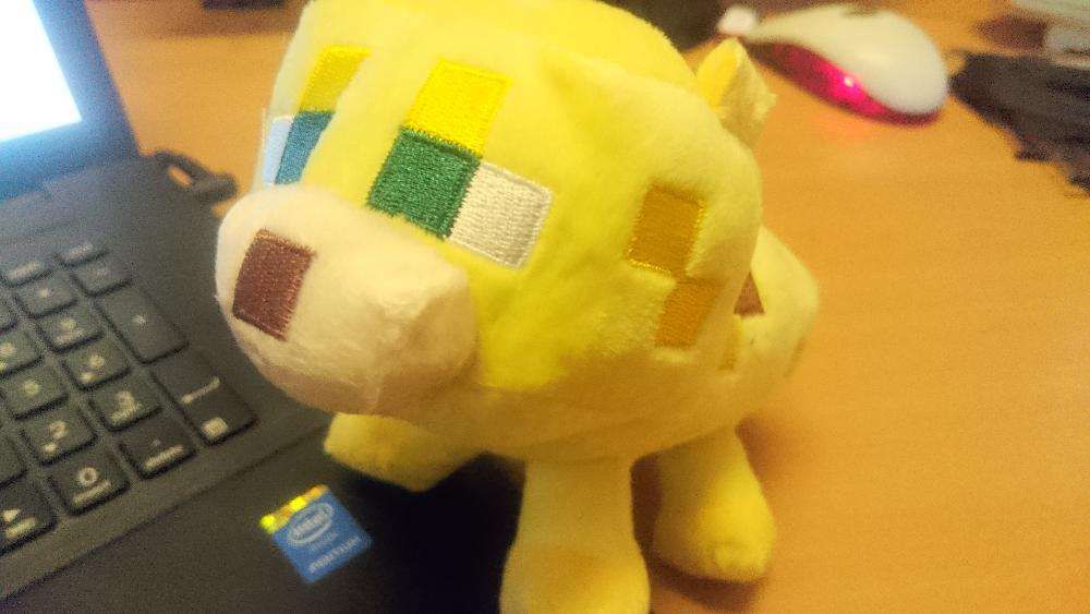 Игрушка MineCraft майнкрафт оцелот 24 или 45 см. желтый кот ягуар