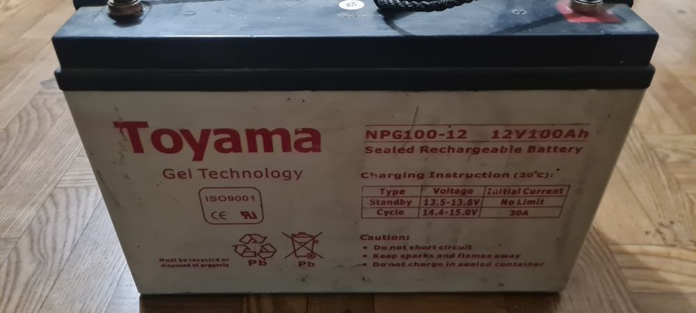 Akumulator żelowy 100ah do Łódź wędkarska łódka wiosłowa