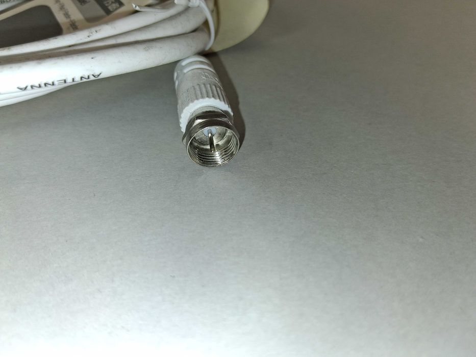 N248 Kabel SAT 1,5m Antenowy HAMA Biały Wtyk F 75 dB Koaksjalny