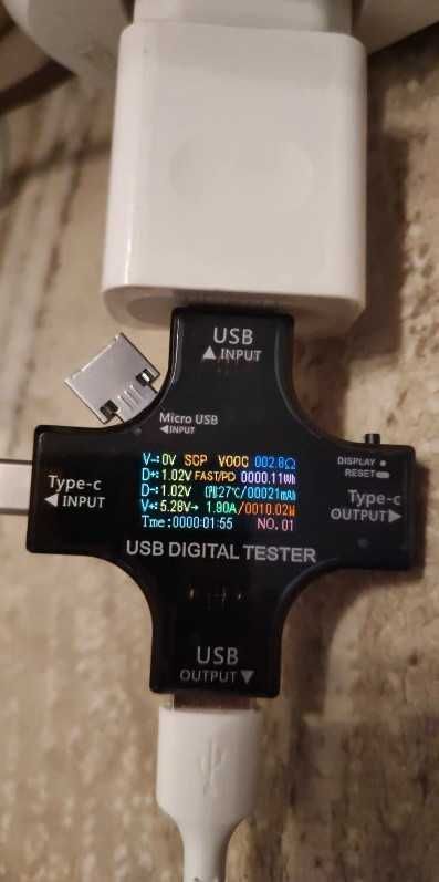 USB тестер емкости,тока до 5 A и напряжения до 30 В