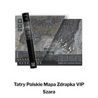 Tatry Polskie Mapa Zdrapka VIP Szara