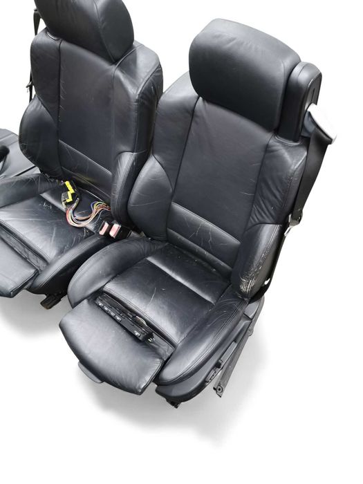 Wnetrze fotele sportsitze czarna skora grzane BMW E46 Cabrio kabriolet