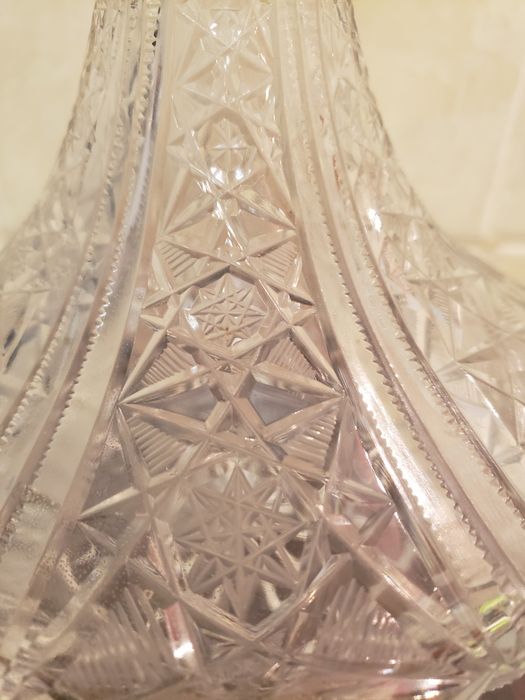 Большая винтажная хрустальная ваза, Графин