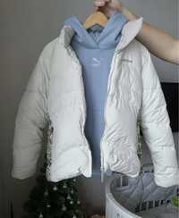 Женская дутая белая куртка пух Wedze размер XS-S пуховик