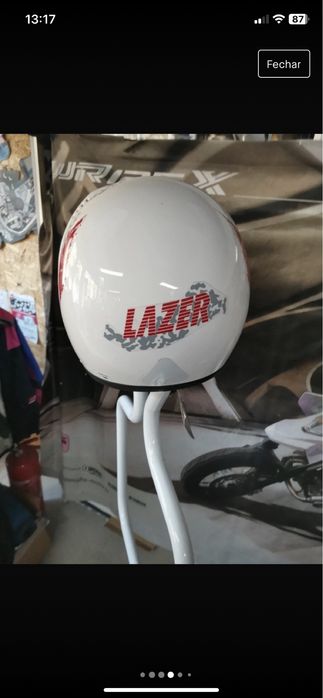 Capacete Lazer motocross vintage