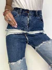 Jeansy łączone z kilku jeansów dr DENIM jeansmaker