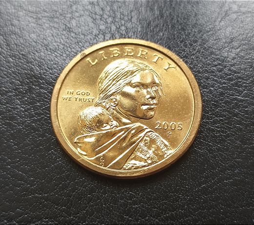 Moneta z kategorii - Rdzenni Amerykanie Sacagawea z 2005r.