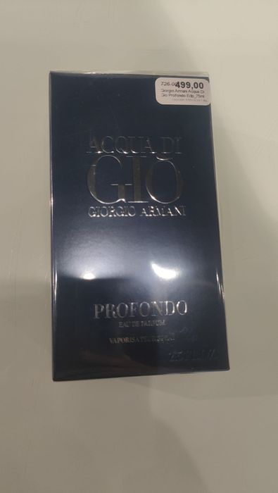 Acqua di Giò Profondo marki Giorgio Armani 75ml. Nowy w folii