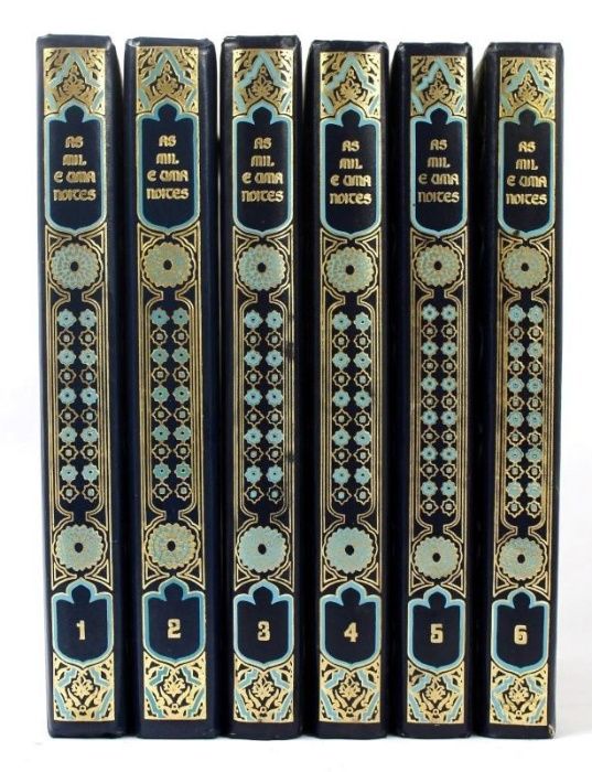 As 1001 noites texto completo Edição Amigos do livro em 6 volumes