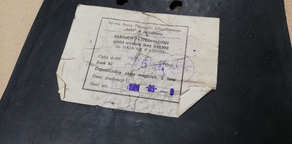 Fiat 126p chlapacze FSM oryginał Stomil Sanok