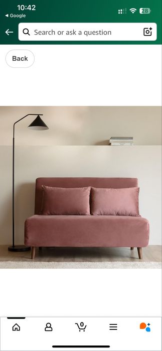 Sofá cama rosa queimado - Sklum