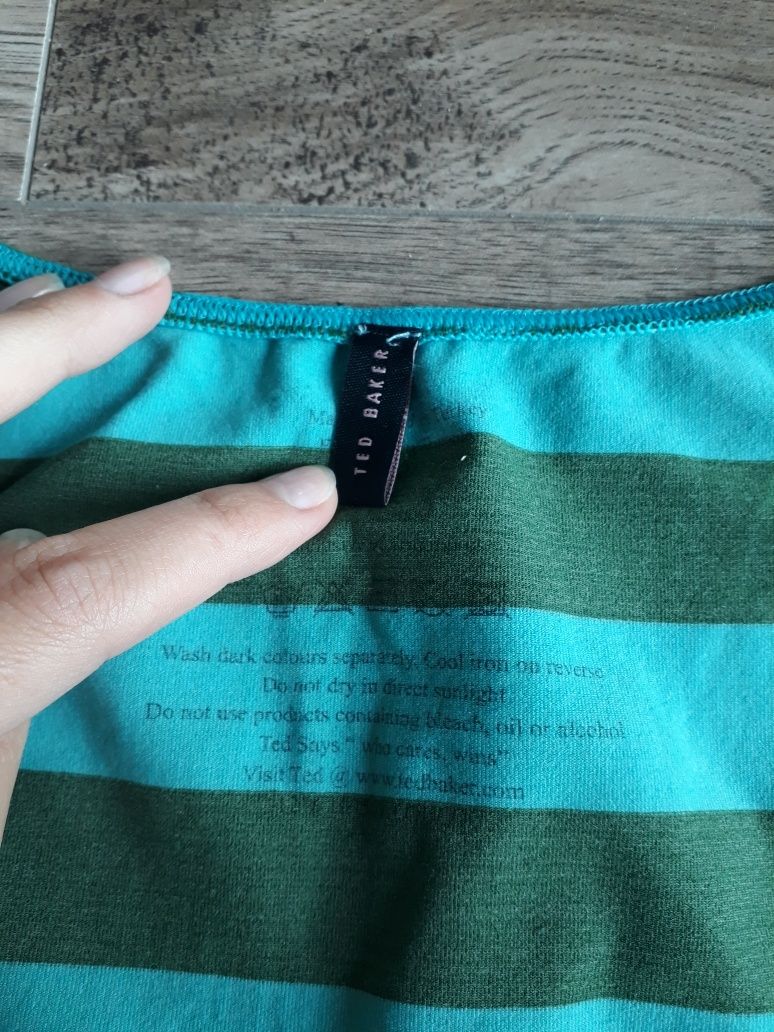 Zestaw top damski + majtki rozmiar M szerokie ramiączka w paski