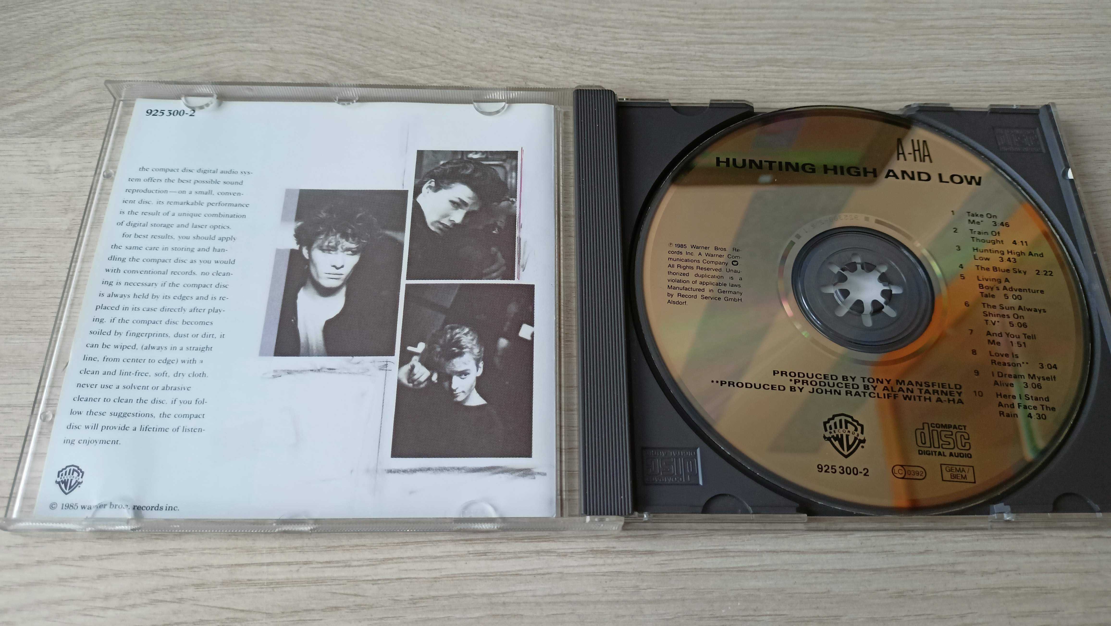 Album CD: a-ha - Hunting High And Low.         --> Złota płyta CD < --