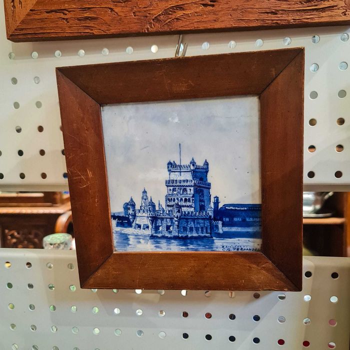 Painel Azulejo c/ Moldura–Torre de Belém(Viuva Silva Fernandes,Lisboa)