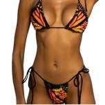 Sexy Bikini - Egzotyczny Dwuczęściowy Strój Kąpielowy z Wiązaniami - L