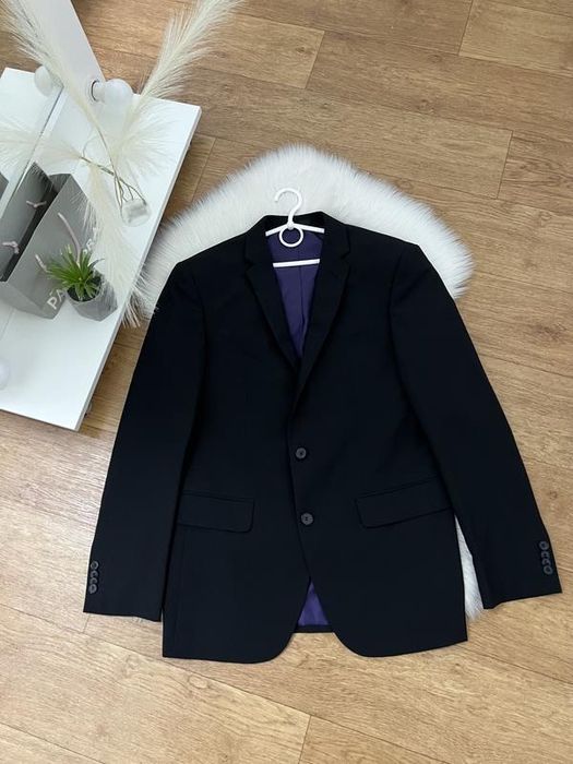 Чорний оверсайз базовий жакет піджак пиджак блайзер на підкладці