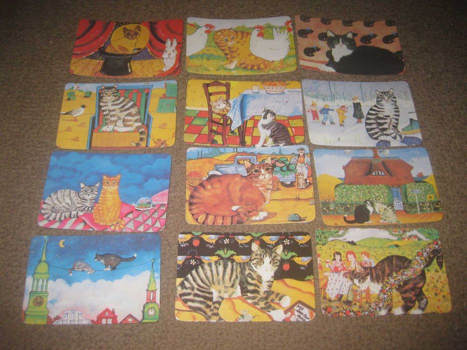 12 Calendários de "Gatos" Colecção Completa! Rara!