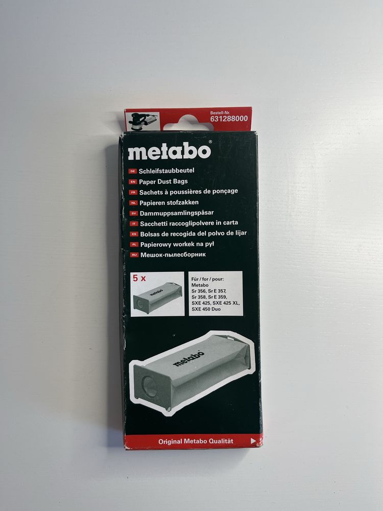 Worki papierowe na pył 5 szt. do Metabo