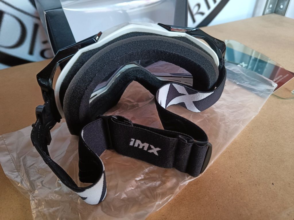 Gogle Crossowe IMX DUST Biało Czarne (2 szyby)