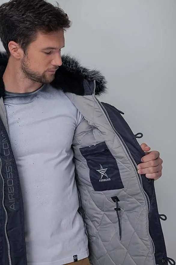 Куртка аляска Airboss Winter parka Dark Grey/Siver