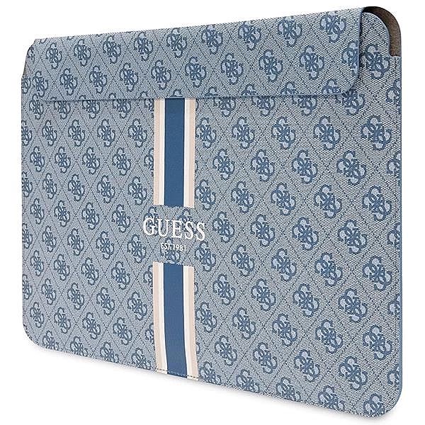 Pokrowiec Guess 4G Printed Stripes na laptopa 16" - niebieski