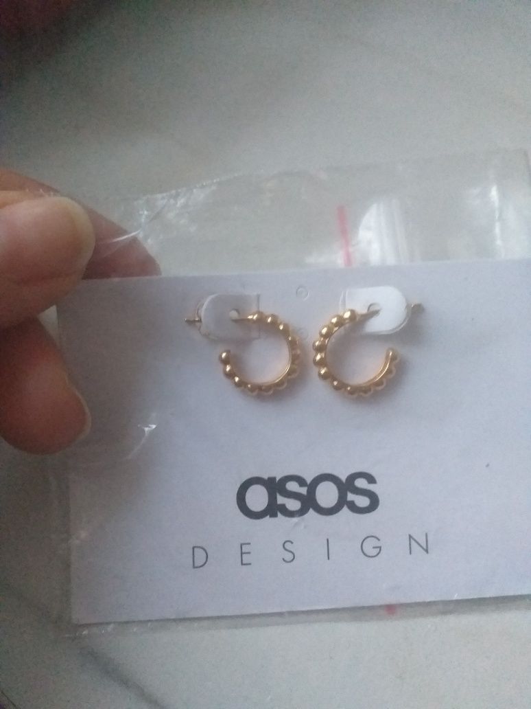 Kolczyki asos nowe