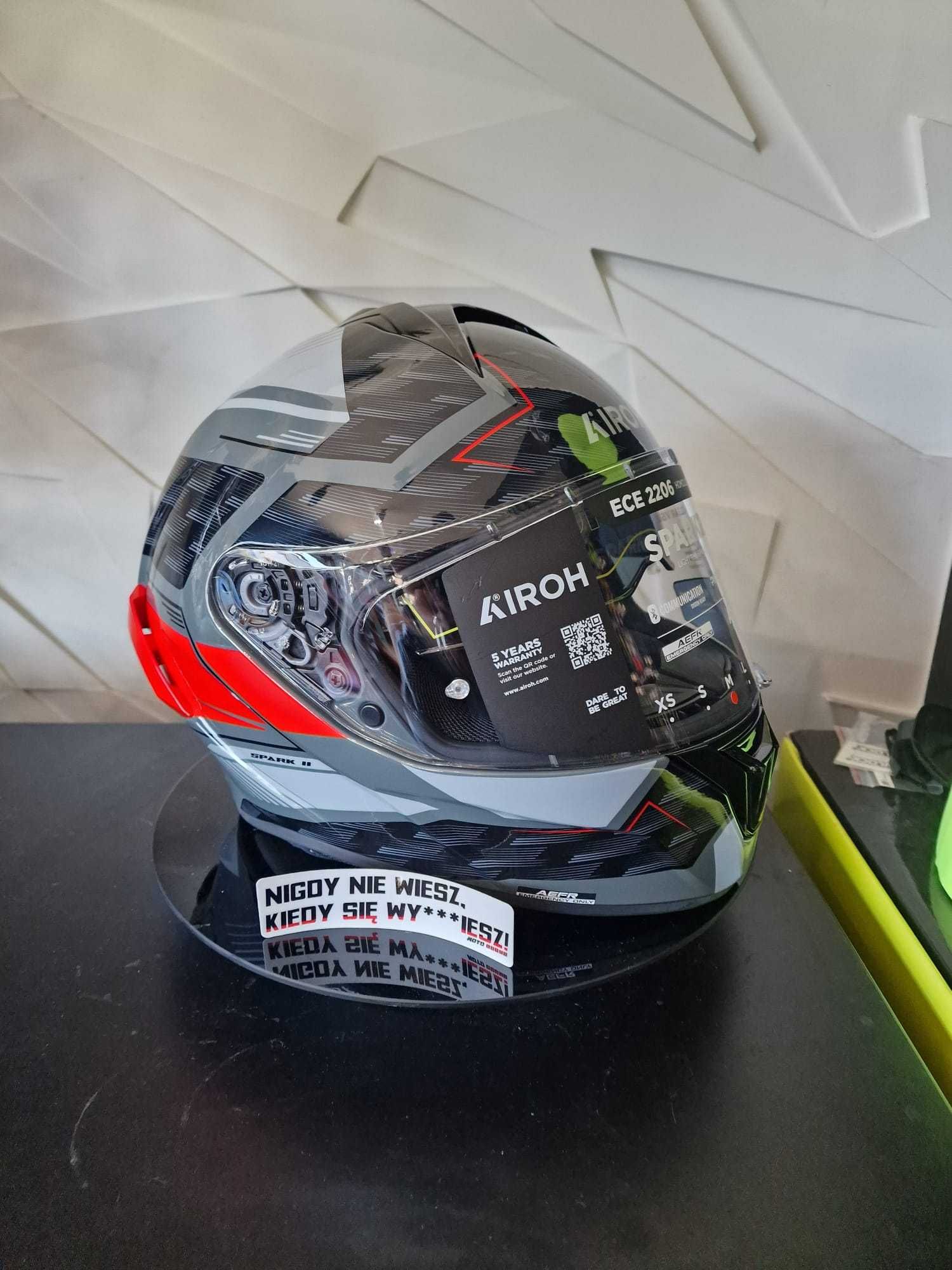 Kask AIROH SPARK 2 ZENITH red gloss rozmiary XS'S'M'L'XL'XXL