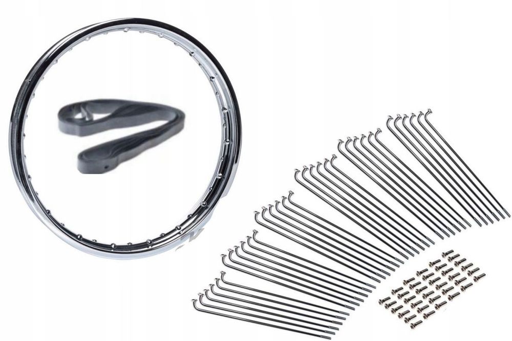 felga 1.85 18 koło obręcz wsk 125 kos przód + szprychy 3.3mm