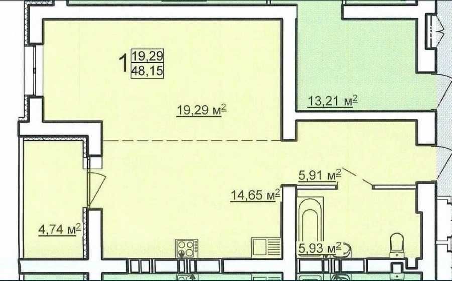 Продам 1 квартиру в новострое ЖК Победа 2