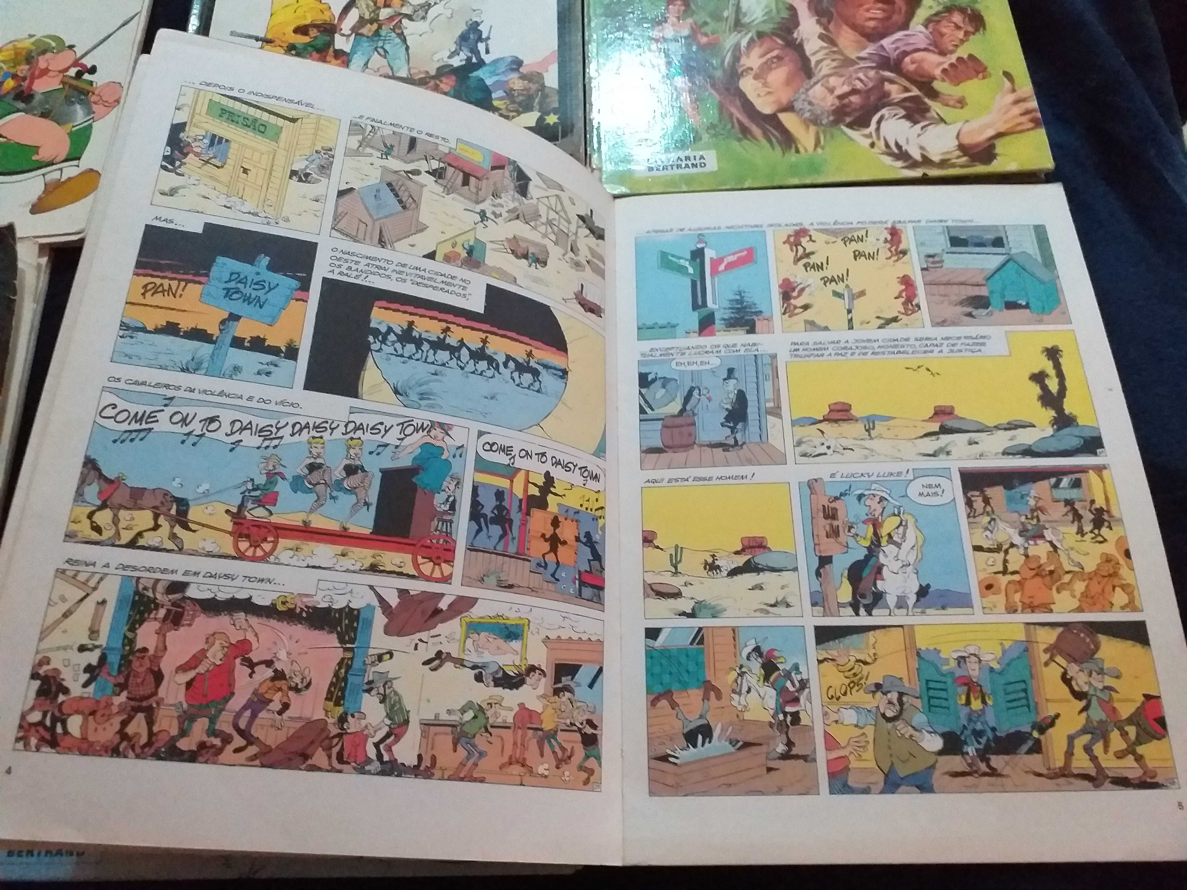 6 livros antigos banda desenhada anos 70 capa rija