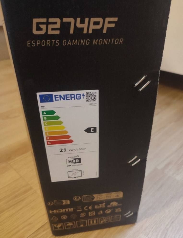 Monitor MSI G274PF 27" 1920x1080px IPS 180Hz 1 ms GTG nowy okazja