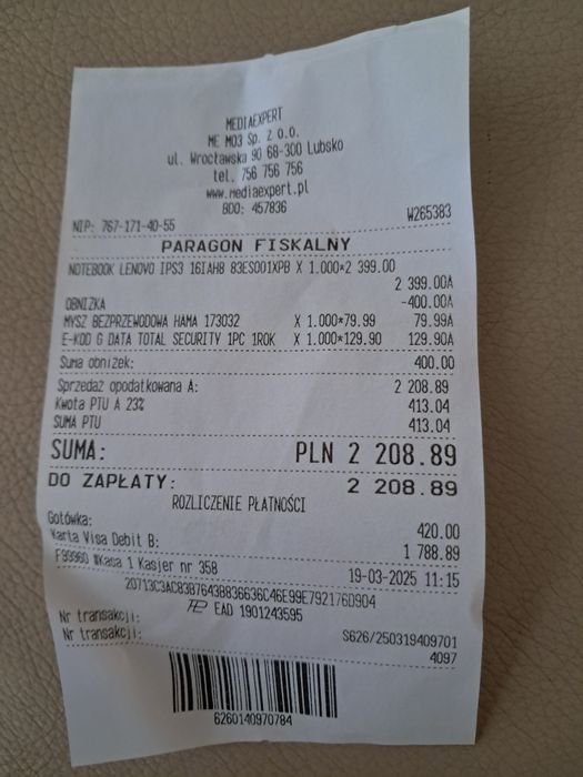 Notebook lenovo ips3 16iah8