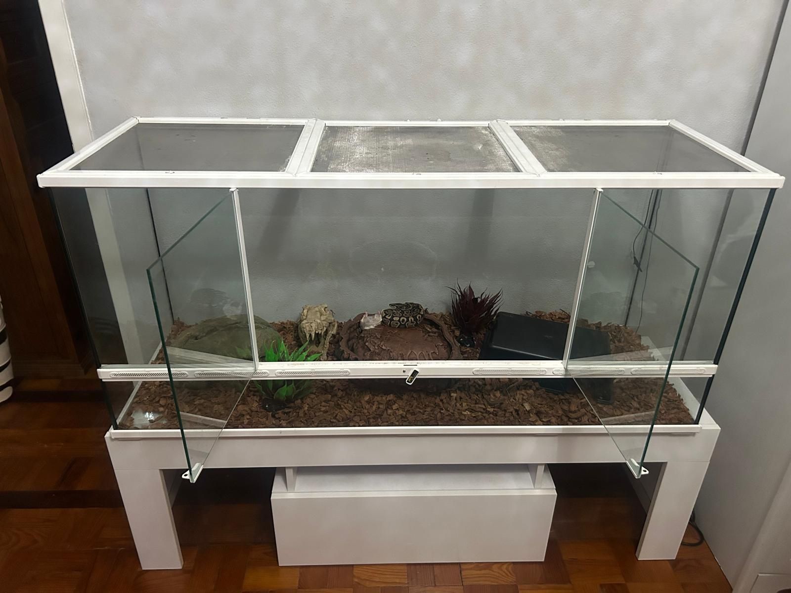 terrário praticamente novo com tudo incluido