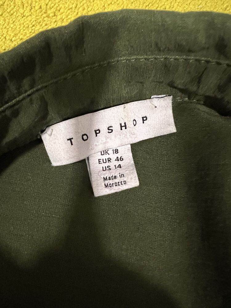 Сукня Topshop темно-зеленого насиченого кольору