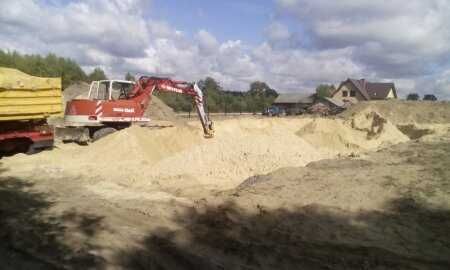 piasek  zasypowy do fundamentów, ziemia na podniesienie terenu
