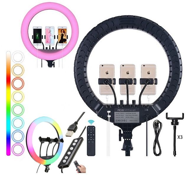 Кільцева LED лампа RGB MJ45 Ring 45 см