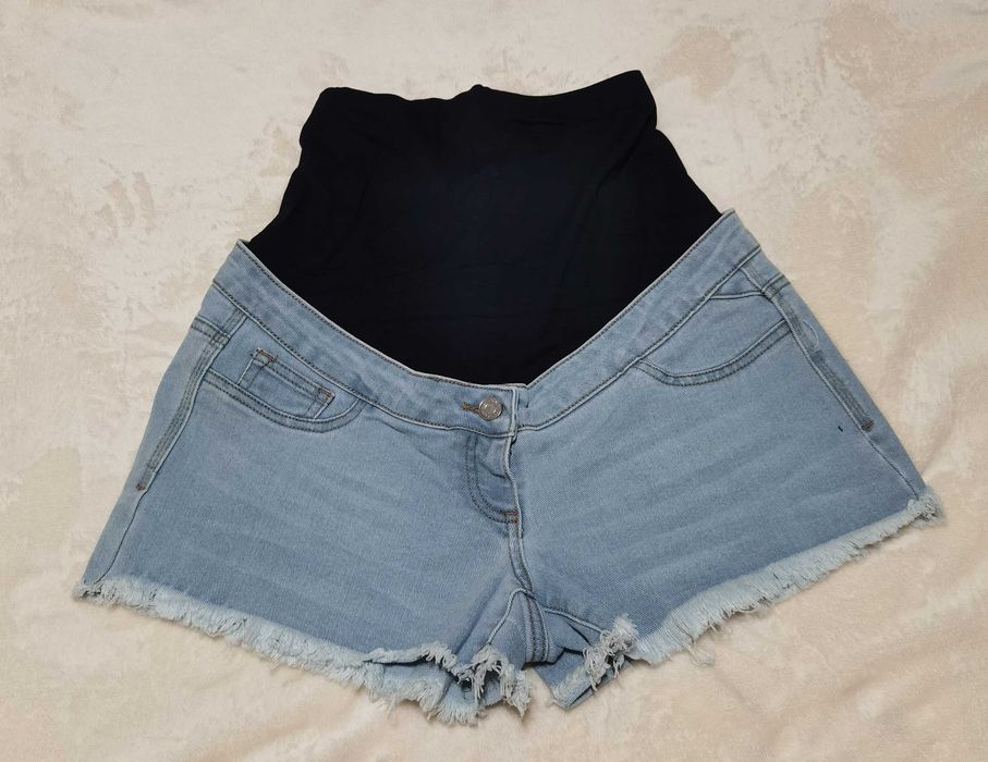 Missguided jeansowe szorty ciążowe rozm. 36