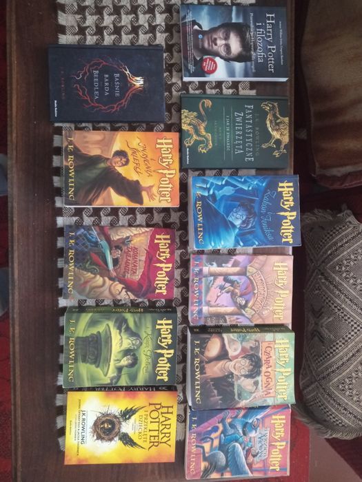 11 książek Harry Potter J.K.Rowling tomy 1-8 Pierwsze wydania + bonusy